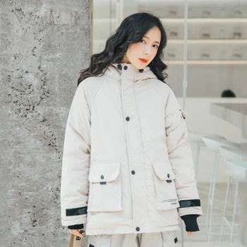 

Parka Women 2020 New Winter Down jacket Women Coat Long Hooded Outwear Female Parka Thick Cotton Padded Female Basic Coats GB15