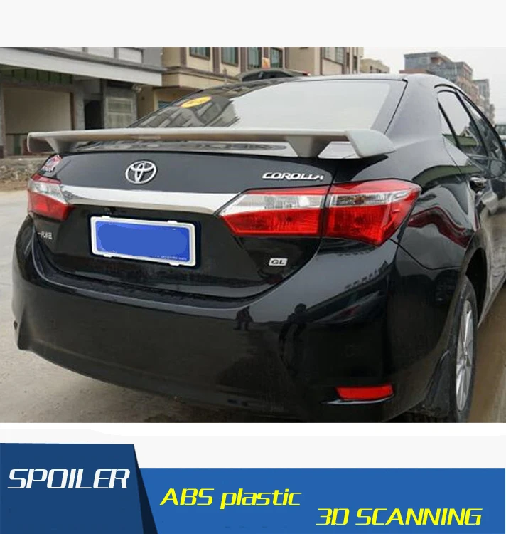 Alerón trasero para coche Corolla, alta calidad, Material Color de imprimación, para Toyota Corolla, 2015 2016|rear spoiler|spoiler for toyotacar rear wing - AliExpress