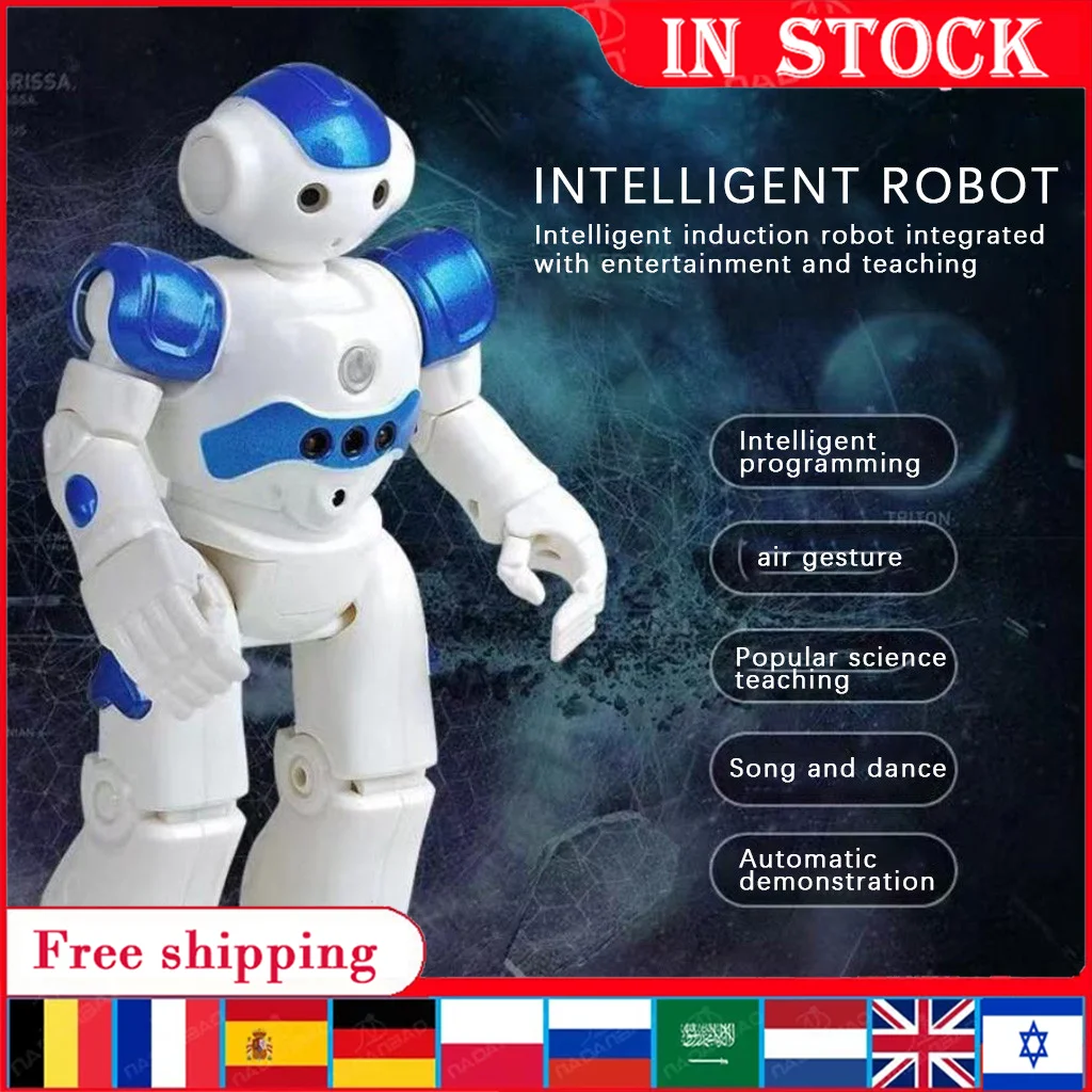 Robot inteligente con carga multifunción para niños, con Control remoto juguete infantil, Sensor de gestos, regalo de cumpleaños, 2021