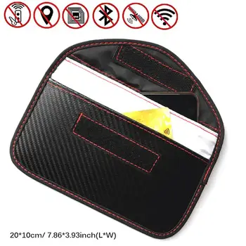 

Signal Blocking Bag for Car Key Cell Phone Protection Car Fob Signal Blocker Faraday Bag Shielding Pouch Wallet Case