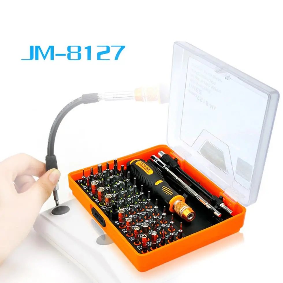 Precision 53 in 1 Multi-purpose Magnetic Screwdriver Set Disassemble Household Tools for phone Pc JAKEMY JM-8127