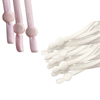 

Colorful High-Elastic Round Elastic Rope Rubber Band Elastic Line 150 White & 300Pcs Pink