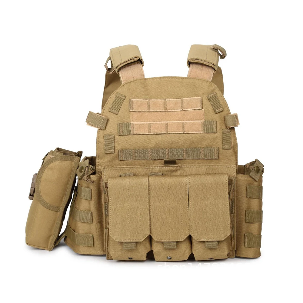 Военный Тактический Жилет molle, бронежилет, спортивная одежда Molle, штурмовой страйкбол, пейнтбол, перевозчик, ударный жилет для охоты - Цвет: TA