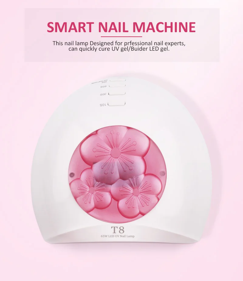 65W UV LED Nail Lamp UV Light for Nail 33 Pcs Light Bead UV Gel Nail Lamp Quick Curing Nail Gel Polish Nail Dryer Suitable Salon