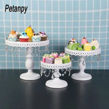 

Round Cake Stand Wrought Iron Exquisite Cake Rack Base Dessert Stand Round Cake Display Wedding Birthday Cupcake Holder 2019