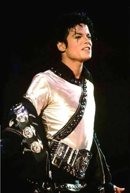 MJ Michael Jackson BAD Tour Handmade Stretch Bodysuit Jumpsuit in 1990's