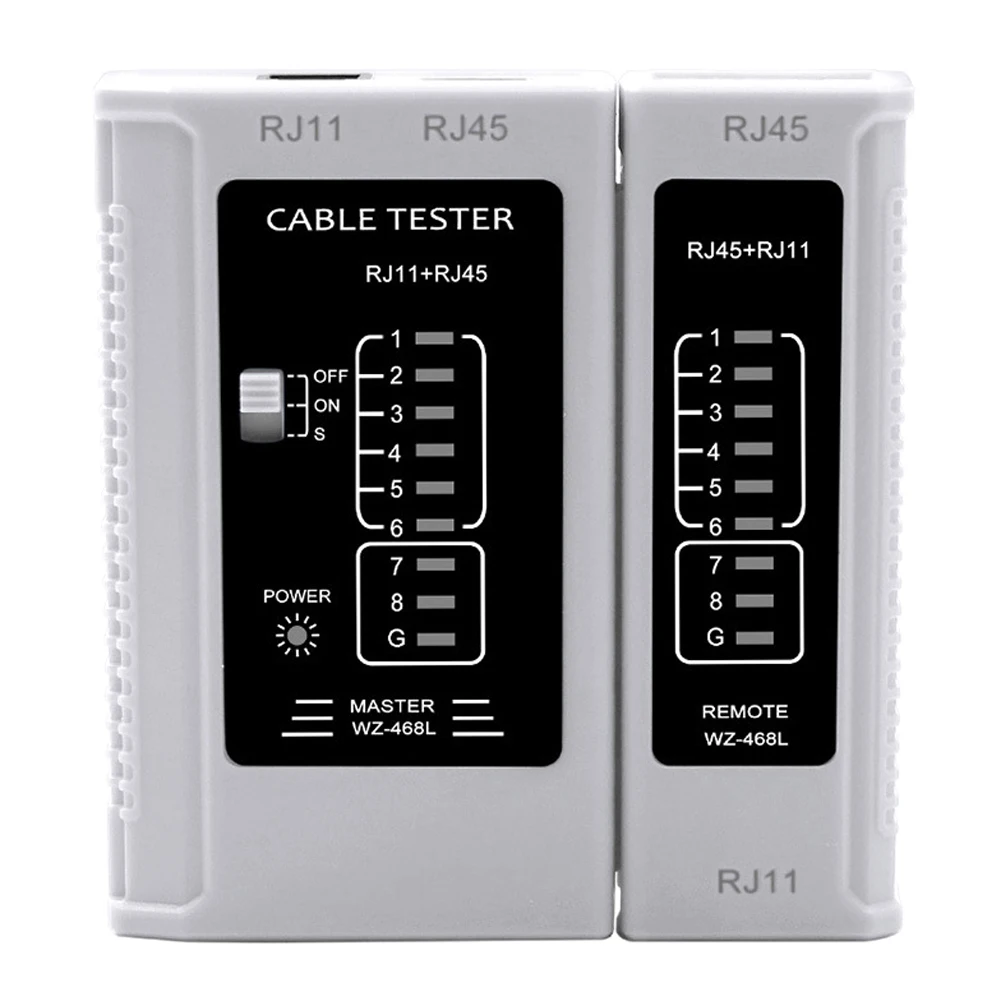 Профессиональный тестер кабеля RJ45 lan тестер сетевого кабеля RJ45 RJ11 RJ12 CAT5 CAT6 UTP тестер кабеля LAN Сетевой Инструмент