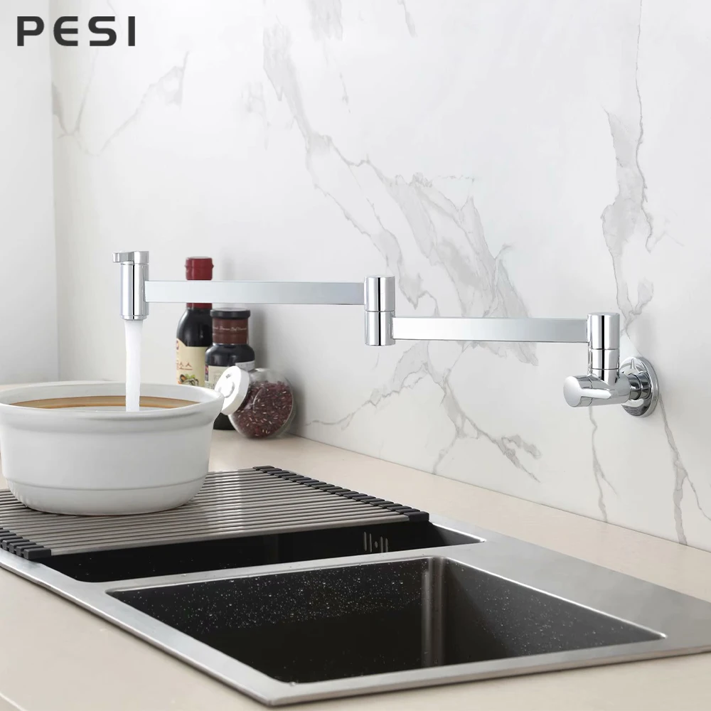 torneira pia de cozinha giratória de níquel torneira misturadora de pia de cozinha sólido preto giratório para fixação na
