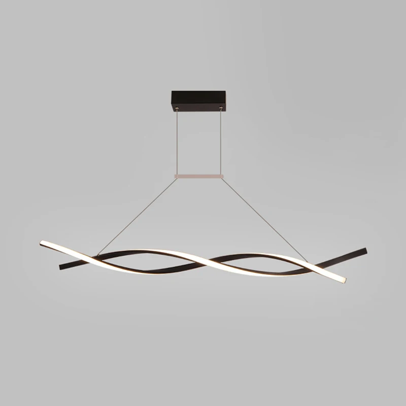 Matte Black Nordic modern Simplicity LED Pendant Light Originality Personality lndustrial Wind Hanging Lamp Bar Bedroom Lighting Fixtures - Цвет корпуса: Matte Black
