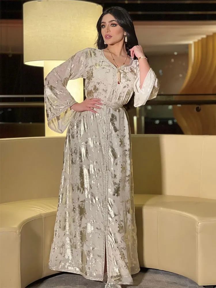 mulheres-chiffon-estampado-a-ouro-vestido-longo-kaftan-noturno-jalabiya-muculmano-Arabe-caftan-marroquino-festa-casamento-branco-abaya-ramada