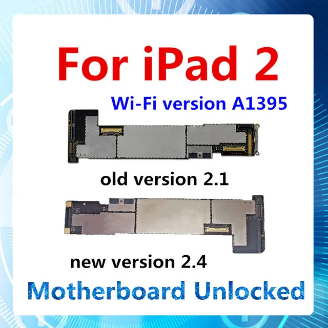 100% завод разблокирован для iPad 2 материнская плата WIFI A1395 старый VESION 1 новая версия 4