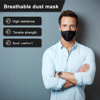 

Air Purifying Filter Face Mask Mouth Muffle Filter Washable Anti Dust Fog Respirator Face Mask