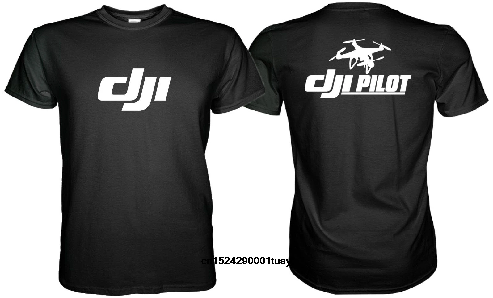 

Dji Drone Pilot Black White T-shirt Mens Round Neck Short Sleeves Cotton Tee Shirt Cool T Shirts Fashion Tops Clothing Lgx1111