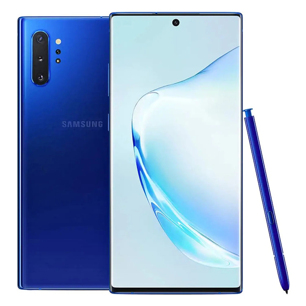 Samsung Galaxy Note10+ Note10 Plus N975U мобильный телефон Snapdragon 855 Восьмиядерный 6," двойной 16 МП и двойной 12 МП 12 Гб ОЗУ и 256 ГБ