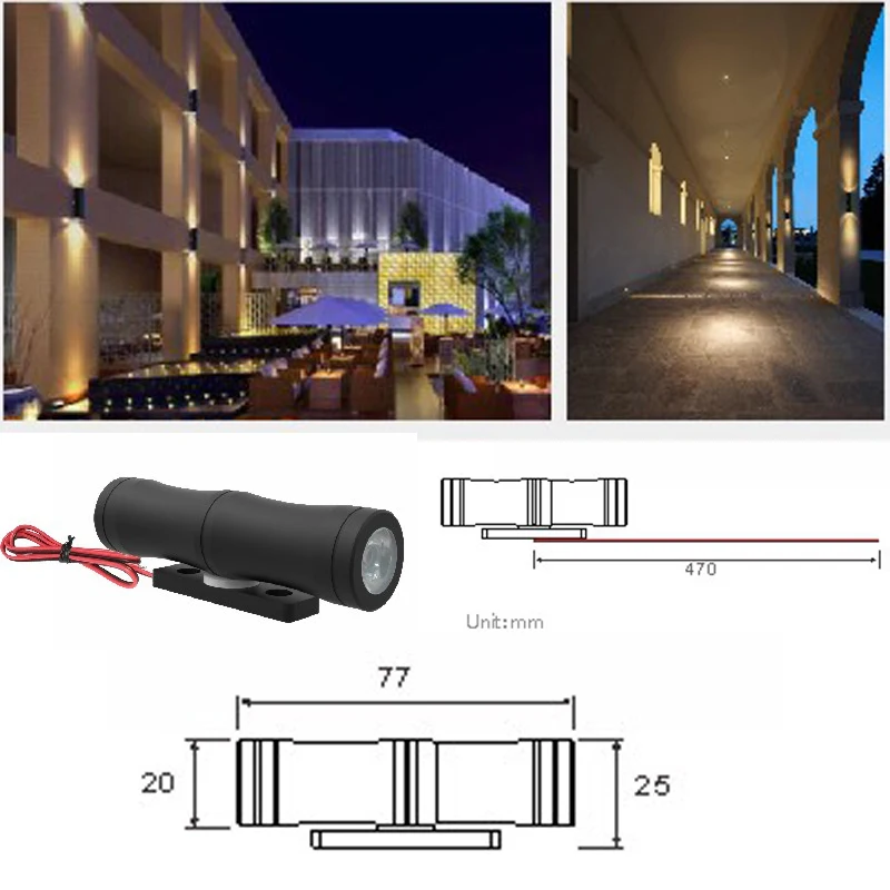 3W IP65 CREE светодиодное освещение стены 12V 24V наружный мини наружный Точечный светильник CE