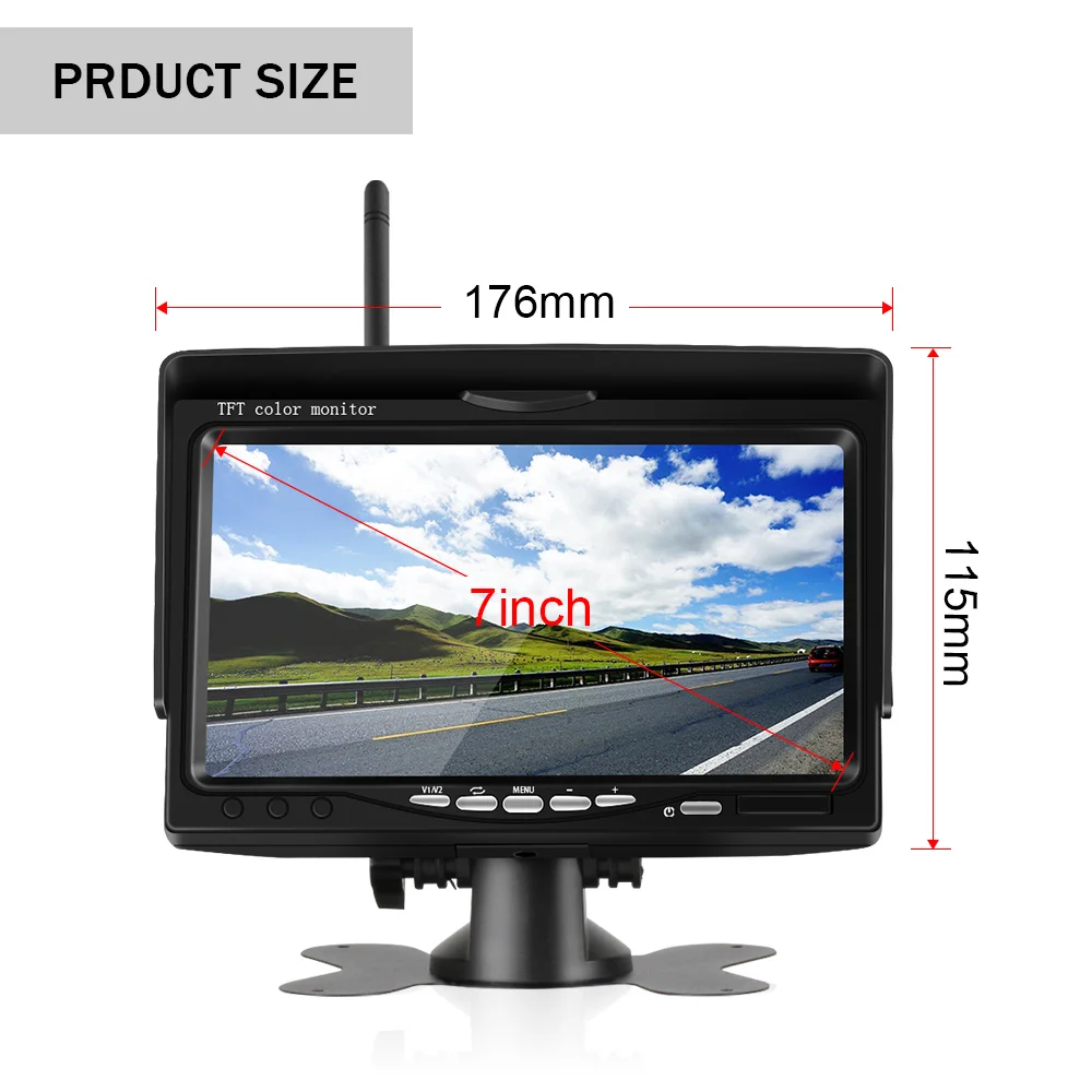 High Definition Wireless Truck DVR Car Monitor 7 CMOS IR Night Vision Reverse Backup Recorder Wifi Camera Parking System