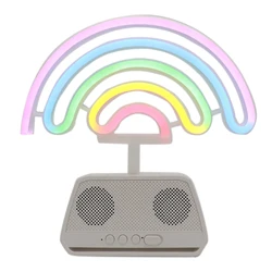 En gros Smart Arc En Ciel Néon Haut Parleur Bluetooth Sans Fil Avec Batterie Rechargeable Pour La Décoration D'événement De Fête de Musique Boîte 