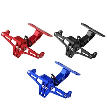 CNC Мотоцикл Регулируемый угол алюминиевый номерной знак рамка держатель кронштейн для Универсальный