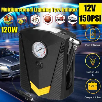 

12V Car Digital Tire Inflator DC Portable Air Compressor Pump 150 PSI Car Air Compressor for Car Motorcycle LED Light Tire Pump
