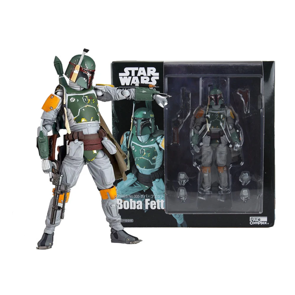 Star Wars16cm REVO 005 Boba Fett экшн-фигурка коллекция игрушек для рождественского подарка