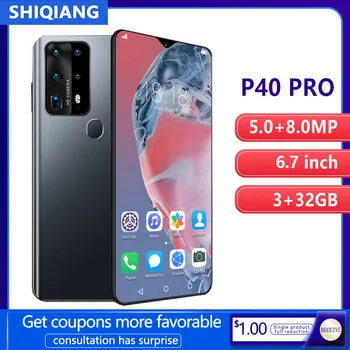 

SOYES P40 Pro Mobile Phone Android Smart Unlock Face ID 6.7 inch 3GB RAM 32GB ROM 2 Sim Card Smartphones 4800mAh Cellphone
