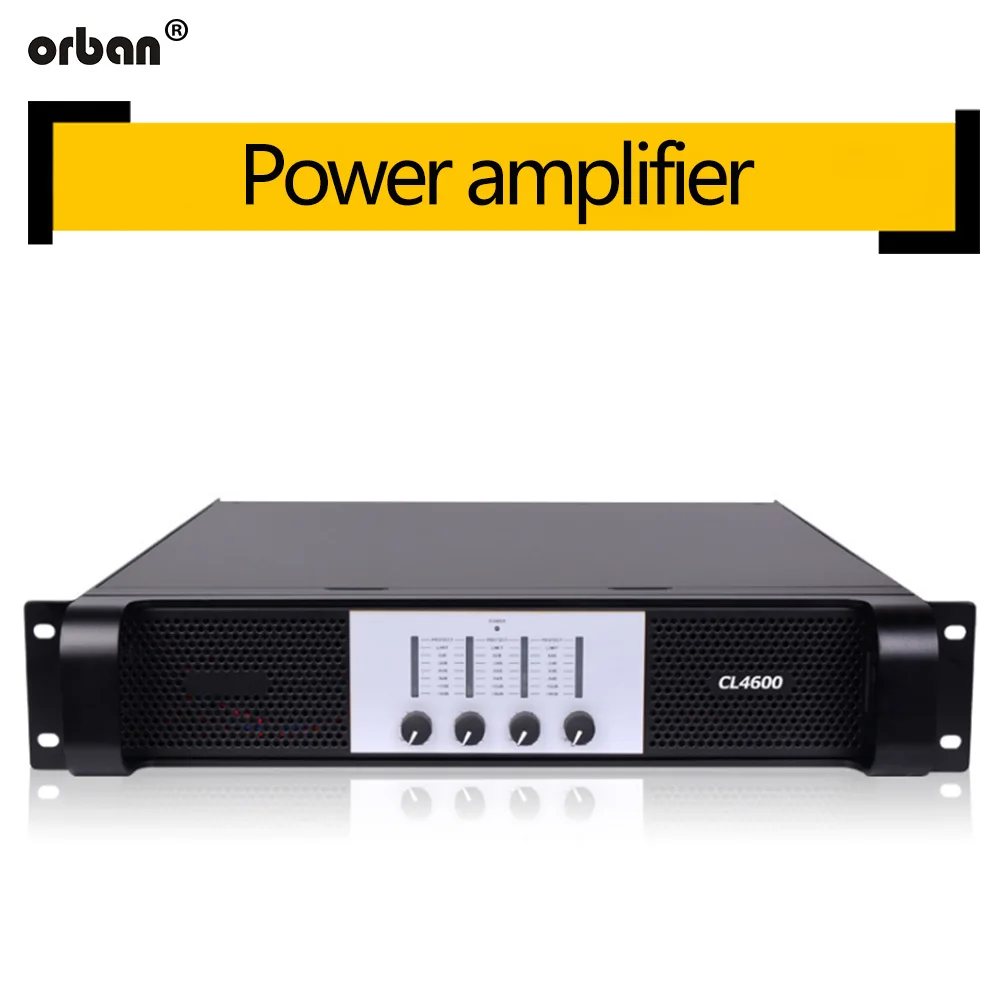 

CL4600 Professional Four Channel Power Amplifier / Pure Post-Amplifier / Stage Performance Engineering