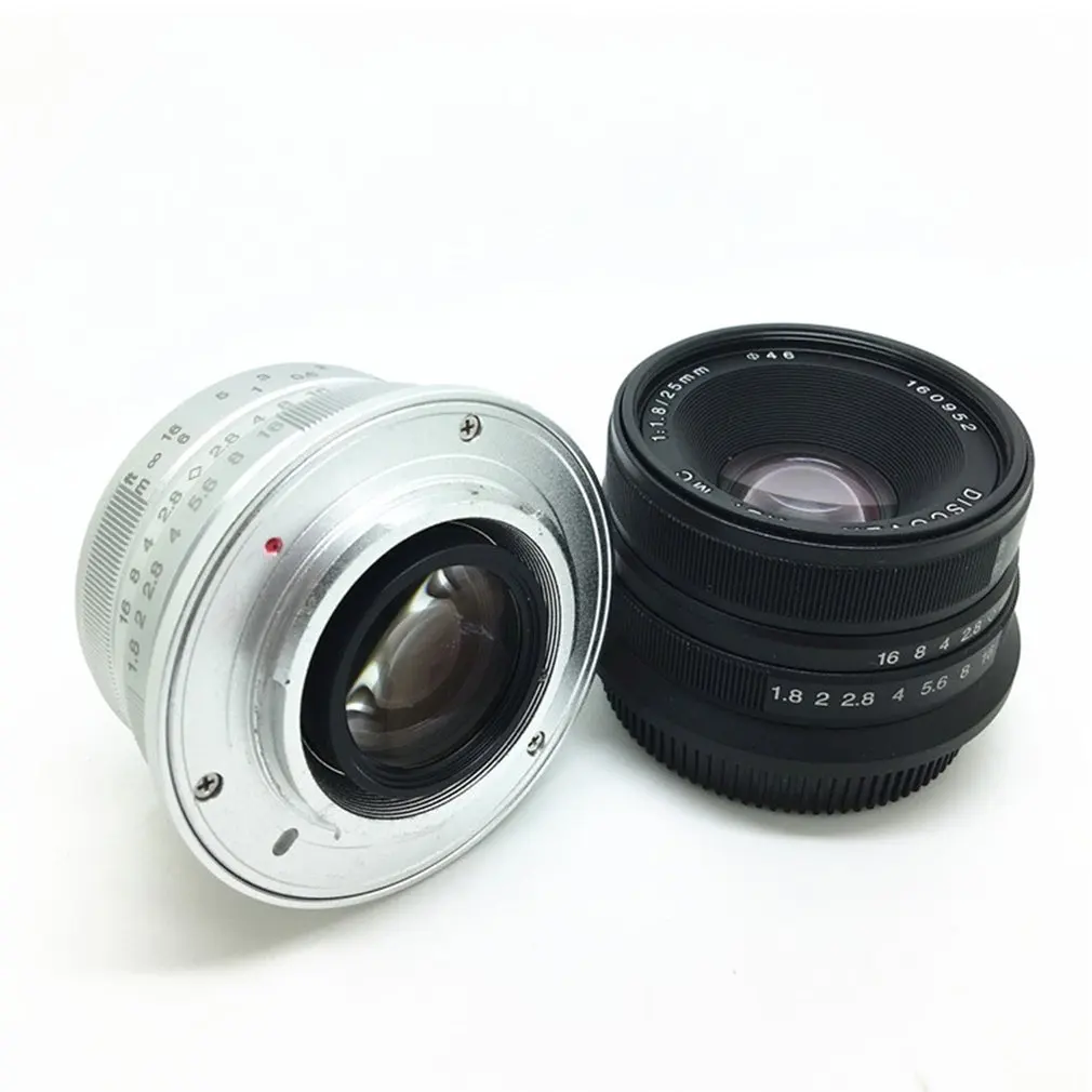 7 artisans 25 мм F1.8 Prime объектив для всех одиночных серий для камер M43 Металл Micro 4/3 аксессуары E-Mount Ручной фокус
