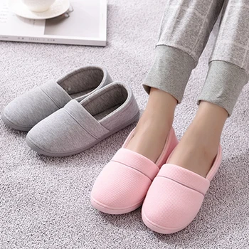 

Womens Mens Winter Warm Home House Indoor Shoes Breathable Anti-slip Cotton Sandals Closed Toe Slippers Size 37 to 40