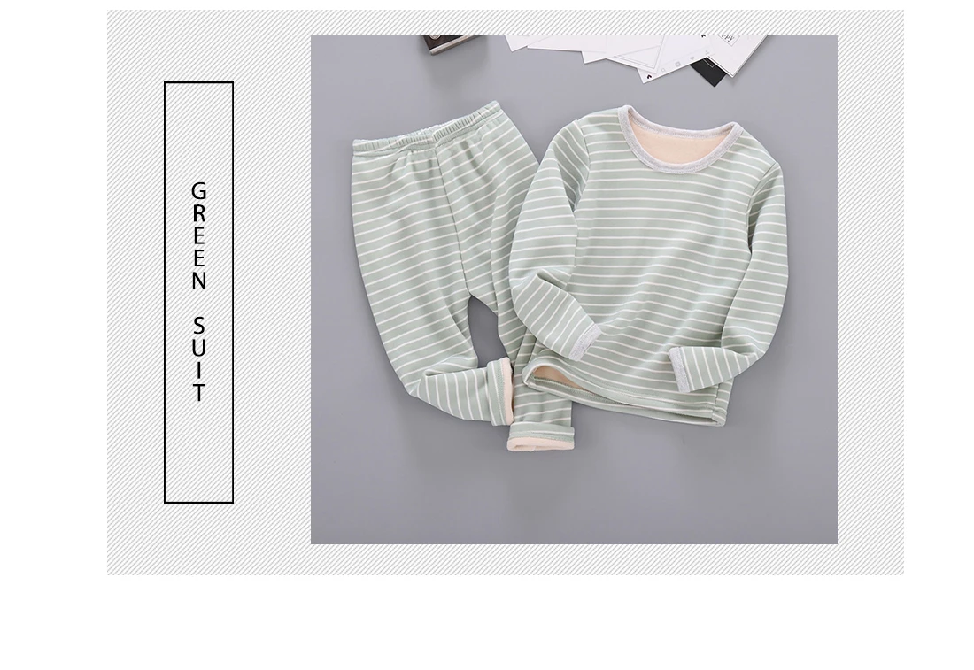 Зимние пижамные комплекты для малышей, детская одежда для маленьких мальчиков хлопковый флисовый пижамный комплект из 2 предметов с длинными рукавами+ штаны