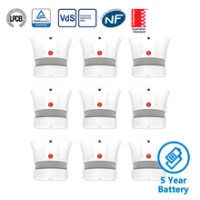 CPVan FSD001 9 шт./лот Беспроводной детектор дыма сигнализация пожарная 5 лет дымовая сигнализация EN14604 CE сертифицированный датчик дыма rookmelder