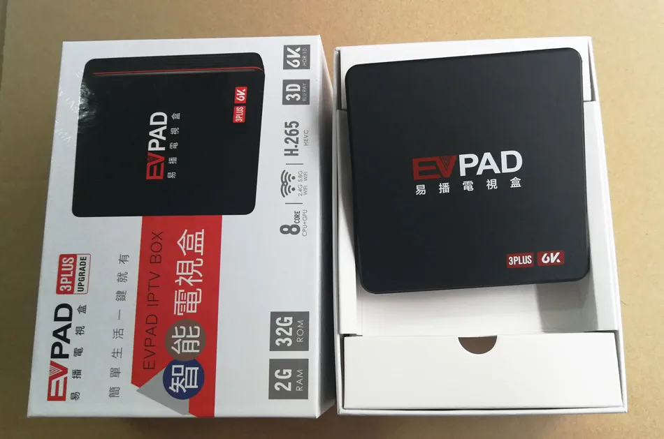 Натуральная EVPAD Zenfone 3 Max plus Android ТВ коробокой ТВ в Корея Япония Сингапур North в европейском и американском стиле, Hong Kong Таиланд Вьетнам NW