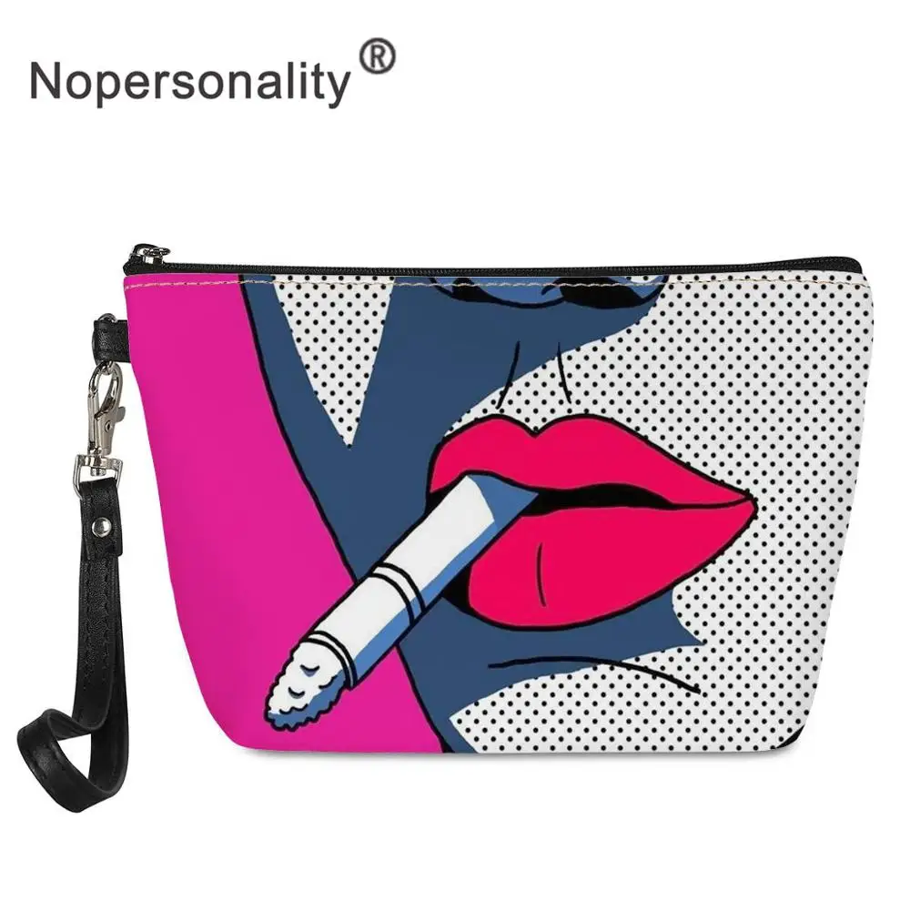 Nopersonality, косметичка для губ с принтом губной помады, для женщин, портативный дорожный органайзер для макияжа, Сумка Для Хранения Туалетных принадлежностей, сумка для мытья - Цвет: YY2175Z8