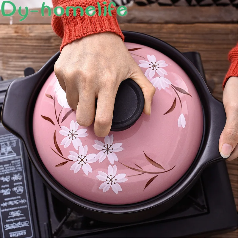 Многоразовый корейский сливовый керамический кастрюля для ресторана кухни