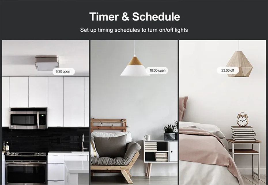 Itead Sonoff T3 US 1 2 3 gang Smart Wall Light Switch with Border,Touch RF433 wifi Control,Works With Alexa Google Home,120 Size-6