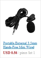 Портативный внешний 3,5 мм Hands-Free мини проводной воротник клип лацкане петличный микрофон для портативных ПК Lound Динамик