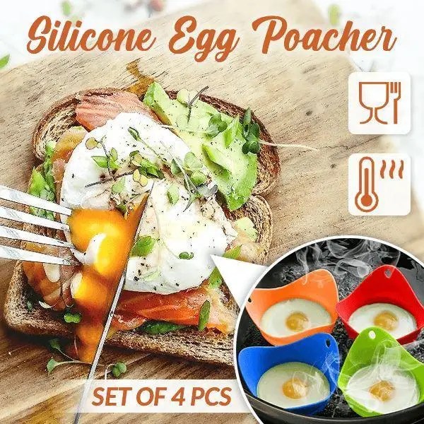 Silicone Poach Pod - Set of 2 - Heat Resistant, Floating Egg