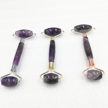 

KCONYD Factory Wholesale Natural Jade Face Roller-Amethyst-Fat hand-Classic stents