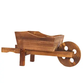 

Creative Flower Pots Wooden Cart Flower Pots Succulent Combination Flower Pots Plant Pots Store Window Decorations