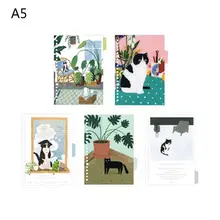 Jeu de limes à papier pour journal intime A5 A6, classeur à feuilles mobiles, séparateur d'indice B95C