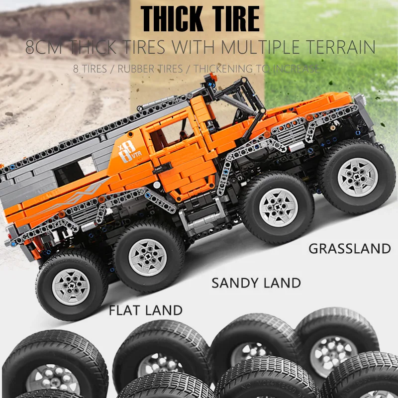 Форма King 23011 Avtoros Shaman 8x8 Siberia Technic серия внедорожный автомобиль с дистанционным