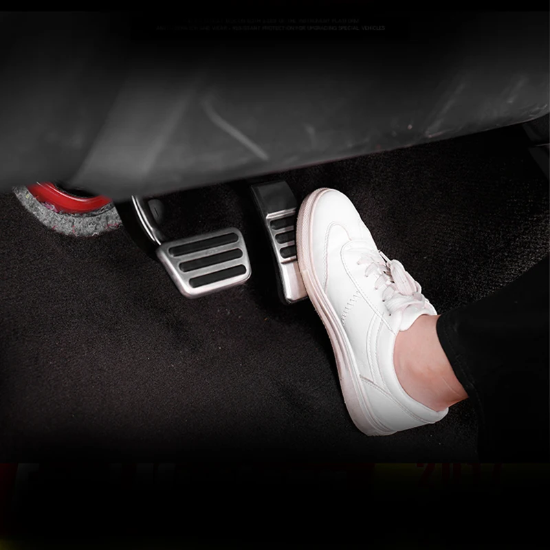Stainless Steel Car Foot Pedal Cover For Ford Mustang 2015 2016 2017