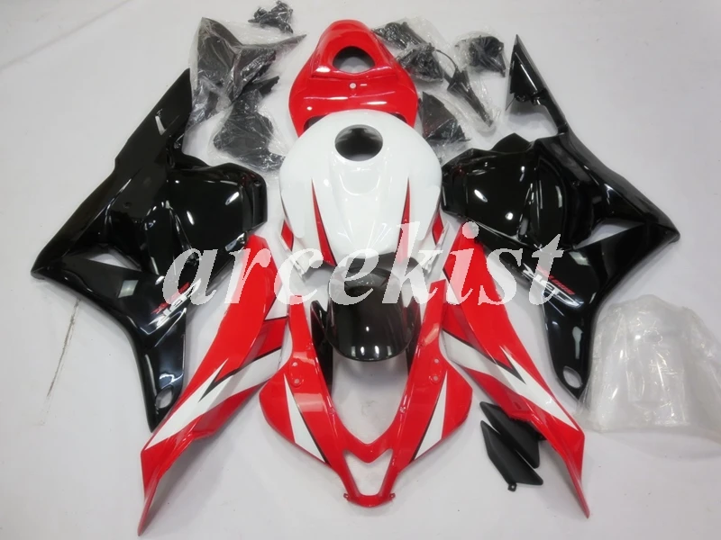 Литья под давлением ABS Обтекатели комплект Подходит для HONDA CBR600RR F5 09, 10, 11, 12, CBR600 2009 2010 2011 2012 красного и черного цвета