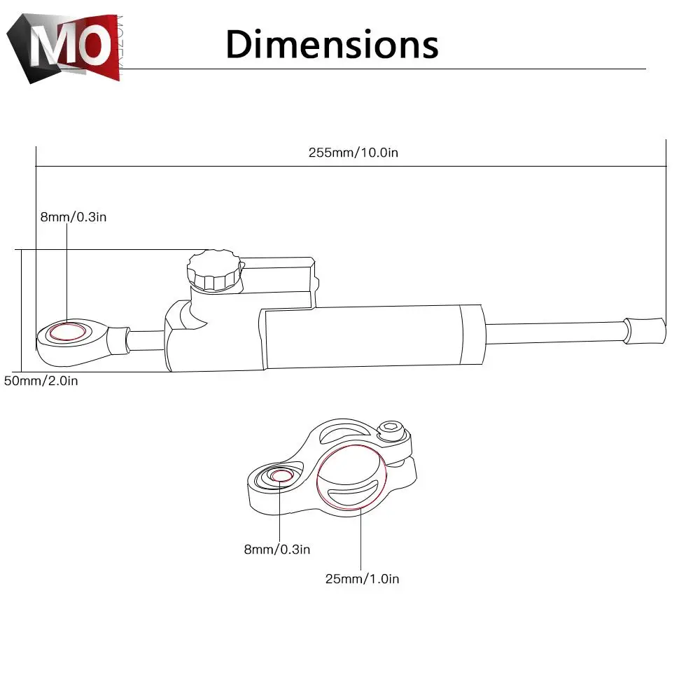 Universal Motorcycle Accessories Adjustable Steering Damper Stabilizer FOR BMW F800R F800S F800ST F850GS ADVENTURE G650GS K1200R
