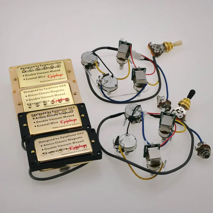 Epiphne-Pastillas de guitarra LP estándar, pastillas Humbucker 4C con arnés de cableado profesional, en Stock