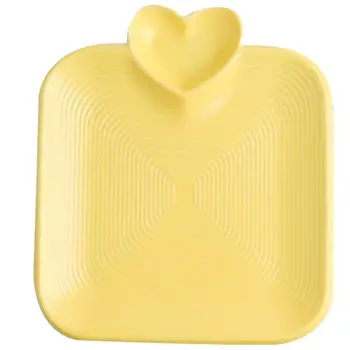 

Dumpling Dishes Serving Tray With Sauce Grid Ceramic Serving Plates Dessert Snack Tray Appetizer Plates For Restaurant Yellow