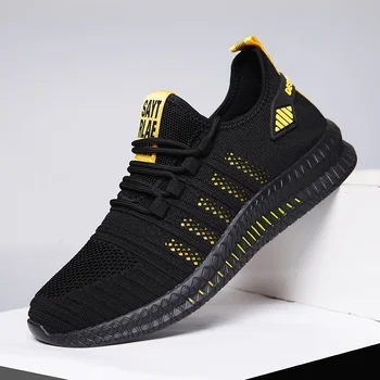 

2020 New Men's Casual Shoes Men Sneakers Shoes Lightweight Sneakers Mesh Breathable Shoes Walking Shoes Plus Size 39-48