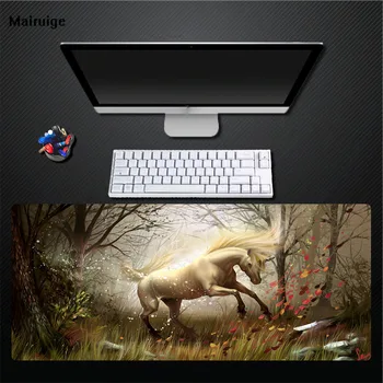 

Mairuige Forest White Unicorn Computer Comfortable Mouse Pad Game Special Anti-slip Pad Game Accessory Desktop Keyboard Pad