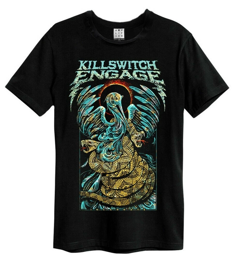 Killswitch Engage Crane (черная) Футболка-усиленная одежда-Новый Официальный! | Мужская