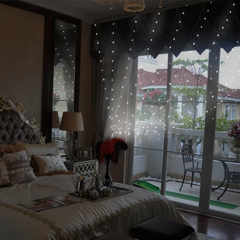 

New remote control LED Curtain Light string 3 x 3M 300led USD 5V Curtain Light strip Wedding Christmas Party Light bedhome decor