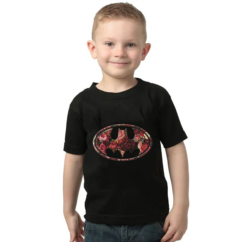 Детская футболка Camiseta/футболка для малышей летние футболки с короткими рукавами для От 2 до 10 лет футболки унисекс рубашка с Бэтменом для мальчиков Disfraz